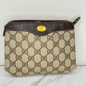 Gucci Brown GG Monogram Tote Bag
